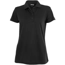 Ladies Pro Golf Shirt Black Front